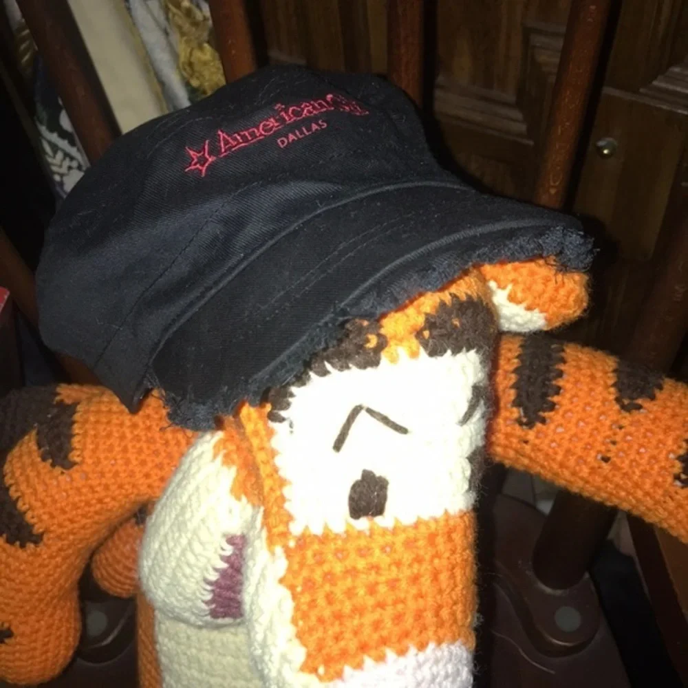 American Girl Dallas Embroidered black cap‎ hat